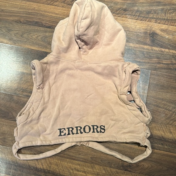 Aelfric Eden Distressed Skeleton Hooded Vest (colour:khaki) - Picture 2 of 2